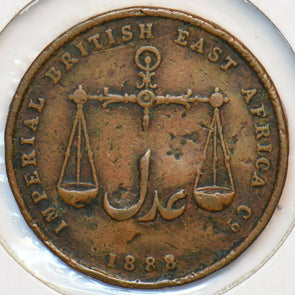 Mombasa 1888 Pice British East Africa Co 296181 combine shipping