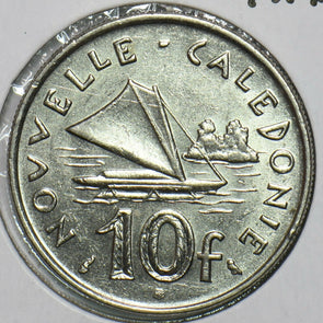French New Caledonia 1973 10 Francs 152783 combine shipping