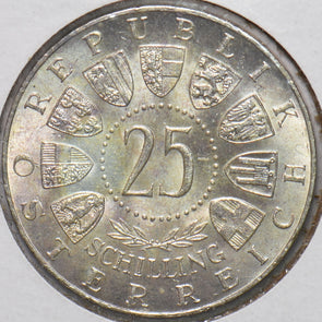 Austria 1961 KM 2891 25 Schilling UNC 293893 combine shipping