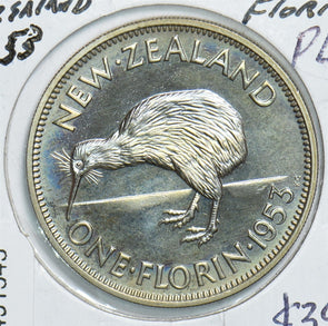New Zealand 1953 Florin PL Kiwi bird 491545 combine shipping