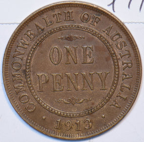 Australia 1913 Penny 8 pearls AU0079 combine shipping