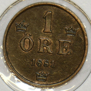 Sweden 1881 Ore 297929 combine shipping