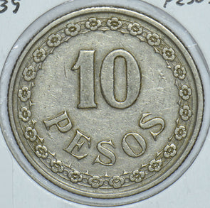 Paraguay 1939 10 Pesos 190848 combine shipping