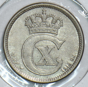 Denmark 1918 10 Ore 198299 combine shipping