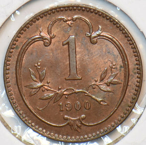 Austria 1900 Heller Eagle animal 194838 combine shipping