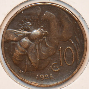 Italy 1928 10 Centesimi Honey bee animal 151060 combine shipping