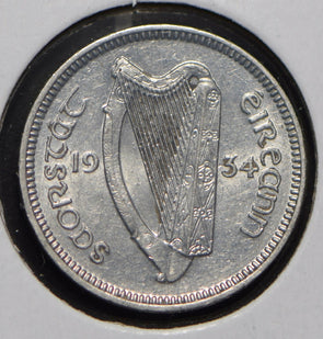 Ireland 1934 3 Pence Hare animal  291732 combine shipping