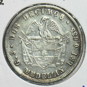 Colombia 1872 2 Decimos C0428 combine shipping