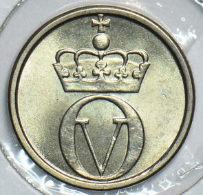 Norway 1962 10 Ore BU Bee 153884 combine shipping