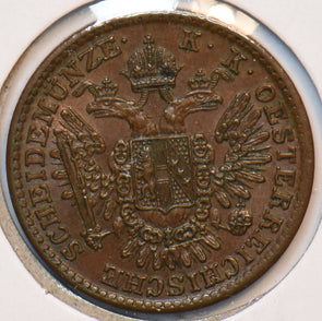Austria 1851 A 1/2 Kreuzer Eagle animal 193389 combine shipping