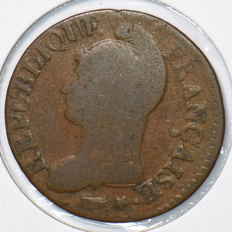 France 1799 L'AN 8 AA 5 Centimes 190906 combine shipping