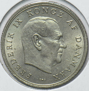 Denmark 1961 Krone Lion animal Frederick IX 150540 combine shipping