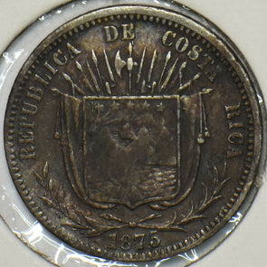 Costa Rica 1875 GW 10 Centavos 196272 combine shipping