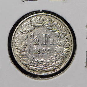 Switzerland 1929 1/2 Franc  900781 combine shipping