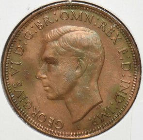 Australia 1943 Penny Kangaroo animal Georgivs VI 902183 combine shipping
