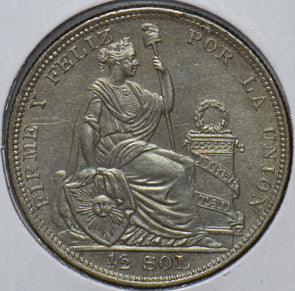 Peru 1923 1/2 Sol 490603 combine shipping