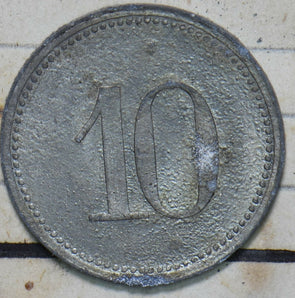 Germany 1917 10 Pfennig Dinkelsbuhl 293113 combine shipping