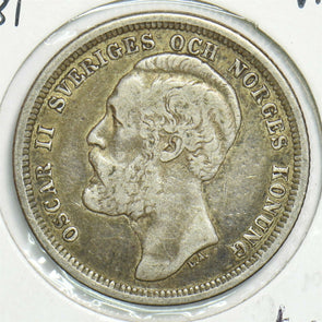 Sweden 1881 Krona S0323 combine shipping