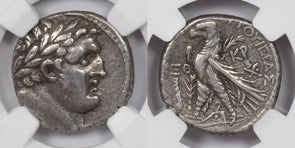 Phoenicia, Tyre 126 /5 BC-c.AD 65/6 AR Half-Shekel silver NGC CH VF 6.98g Melkar