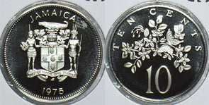 Jamaica 1975 10 Cents Proof 153801 combine shipping