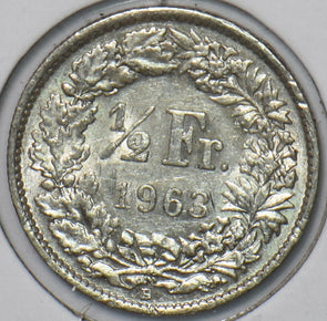 Switzerland 1963 1/2 Franc 194736 combine shipping