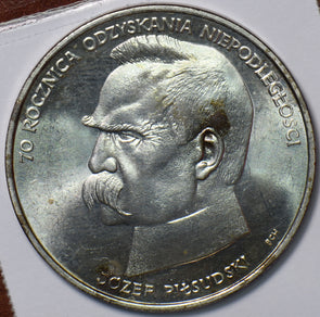 Poland 1988 50000 Zlotych Eagle animal 70th Anniversary of Poland Regaining Inde
