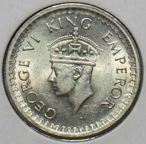 India British 1944 1/2 Rupee 194919 combine shipping