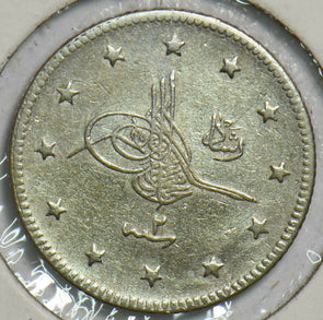 Turkey 1909 AH1327 2 Piastres 152831 combine shipping