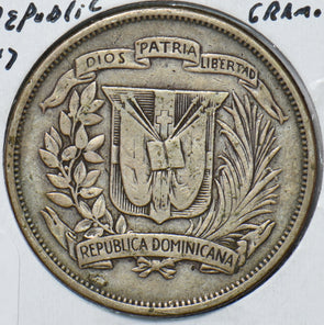 Dominican Republic 1947 1/2 Peso 294124 combine shipping