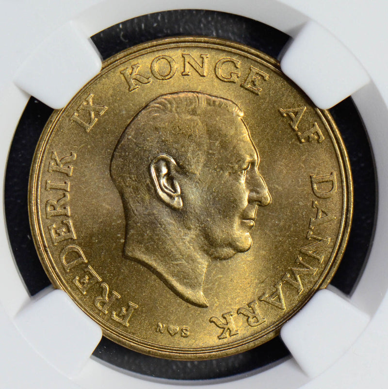 Denmark 1954 N S Krone NGC MS65 rare in this grade NG0556 combine shipping