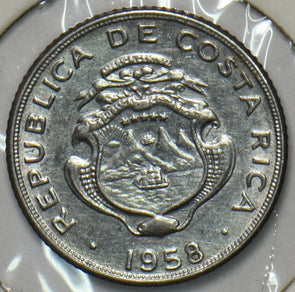 Costa Rica 1958 5 Centimos UNC 152206 combine shipping