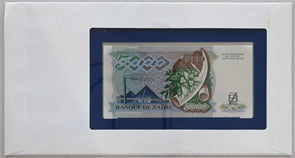 Zaire 1991 5000 Zaires (1988) Bank of all nations. 3 Zaires stamp canc. RC0580 c
