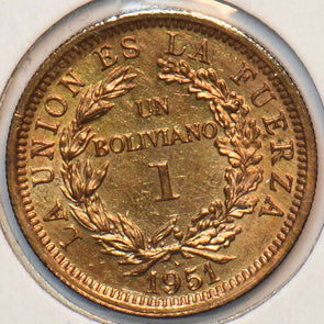 Bolivia 1951 H Boliviano Alpaca animal 295245 combine shipping