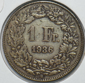 Switzerland 1936 Franc 193849 combine shipping