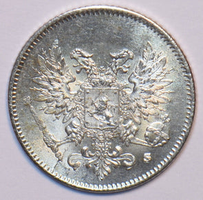 Finland 1917 25 Pennia Eagle animal 294563 combine shipping