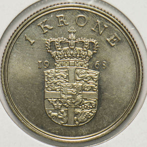 Denmark 1968 Krone Fredrick IX 293038 combine shipping