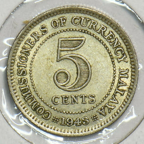 Malaya 1943 5 Cents 197710 combine shipping