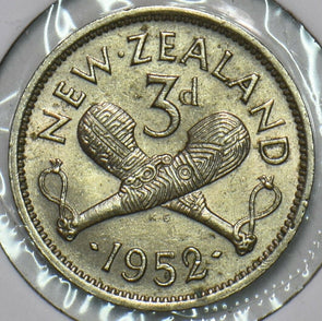New Zealand 1952 3 Pence 196468 combine shipping