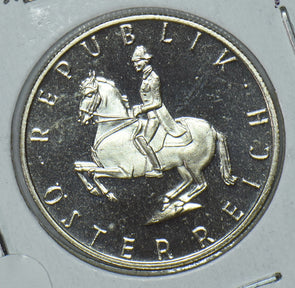 Austria 1965 Man Riding Horse 5 Schilling 191571 combine shipping