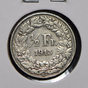 Switzerland 1913 1/2 Franc  900743 combine shipping