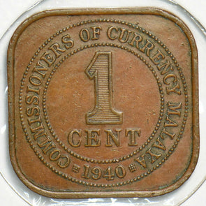 Malaya 1940 Cent 153351 combine shipping