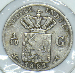 Netherlands 1882 1/10 Gulden 291560 combine shipping