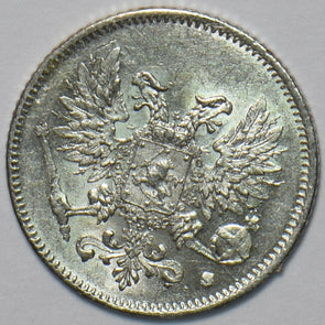 Finland 1917 25 Pennia Eagle animal 294486 combine shipping