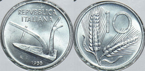 Italy 1955 10 Lire 299027 combine shipping