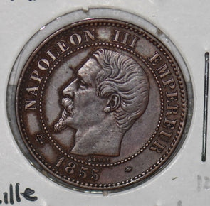 France 1855 Mareille Anchor 2 Centimes  290020 combine shipping