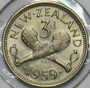 New Zealand 1959 3 Pence 196463 combine shipping