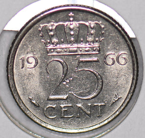 Netherlands 1966 25 Cents  900401 combine shipping