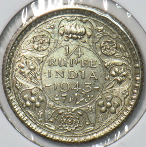 British India 1943 1/4 Rupee 194078 combine shipping