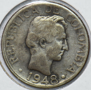 Colombia 1948 20 Centavos 150661 combine shipping