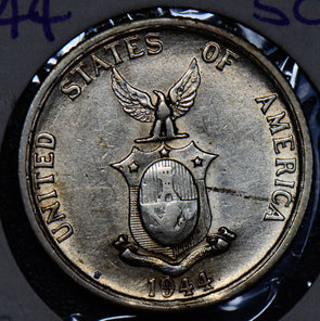 Philippines 1944 S 50 Centavos silver AU 190348 combine shipping